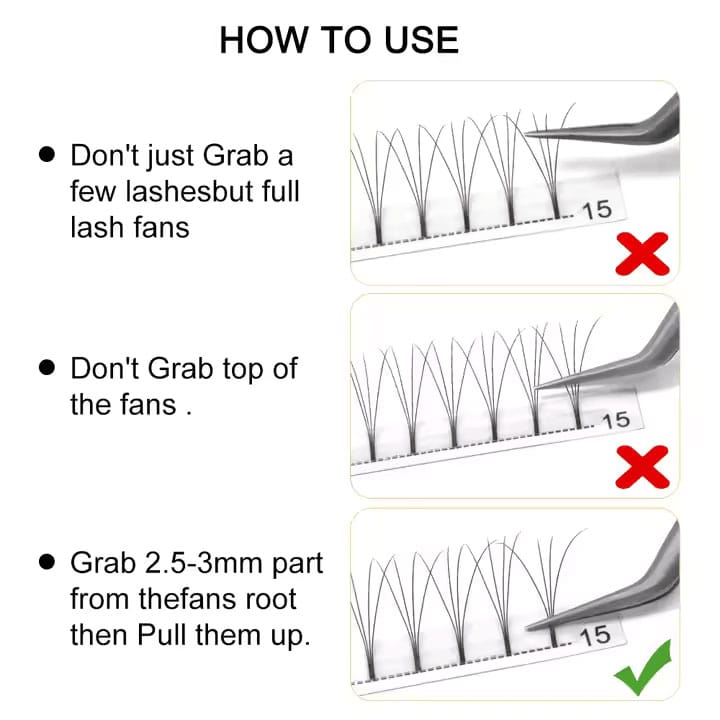 3D LASHBOOK Promade Volume Fans 3D LASHBOOK Promade Volume Fans