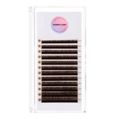 Coloured Volume Premade Fan Lash Extensions (Brown)